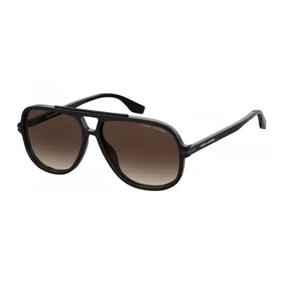 sunglasses men's pilot double bridge black/brown