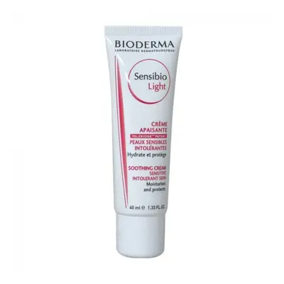 Bioderma Sensibio Light Cream - 40ml | Soothing & Hydrating Moisturizer for Sensitive Skin, Ligh