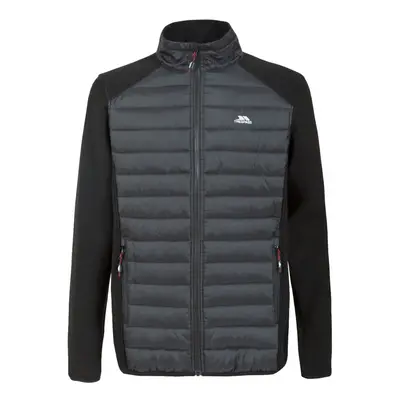 (S, Black) Trespass MenS Padded Fleece Jacket Saunter