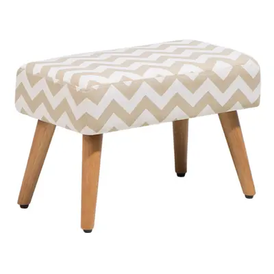 Footstool Fabric Beige TAKOMA