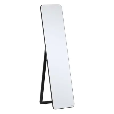 HOMCOM Full Length Mirror Free Standing or Wall Mount Dressing Bedroom Black