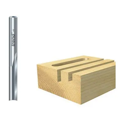 Trend S3/22X1/4STC S3/22 x 1/4 Solid Two Flute Cutter 6.3mm x 25mm