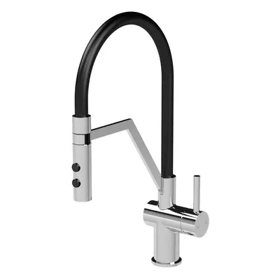 Modern Kitchen Mono Mixer Tap with Lever Handle, 436mm - Chrome