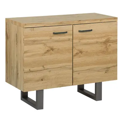 2 Door Sideboard TIMBER cm Light Wood