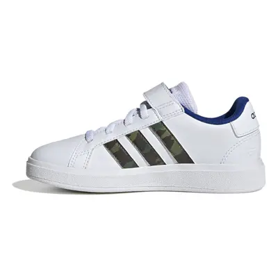 adidas - Grand Court EL - GV6809 - Color: White - Size: 12.5 Little Kid