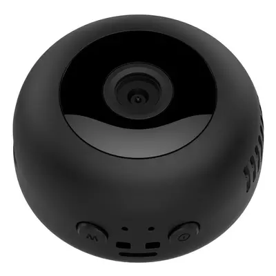 (Black) Mini Wearable Camera 1080P IP Night Vi sion Micro Cam