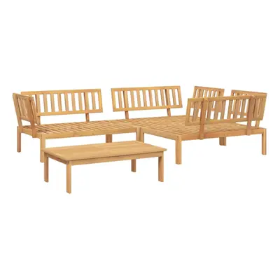 vidaXL Garden Pallet Sofa Set Piece Outdoor Pallet Sofa Solid Wood Acacia