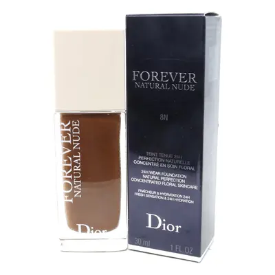 (8N Neutral) Dior Forever Natural Nude 24H Wear Foundation 1.0oz/30ml New With Box