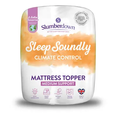 (Climate Control, King) Slumberdown Sleep Soundly Rebound Mattress Topper UK Made