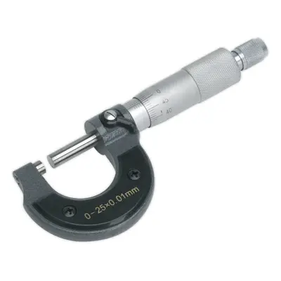 External Micrometer - 0mm to 25mm - Thimble Adjustment Wrench - Locking