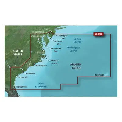 Garmin Vus512l Mid Atlantic Bluechart G2 Vision "Product Category: Cartography - Garmin/Bluechar