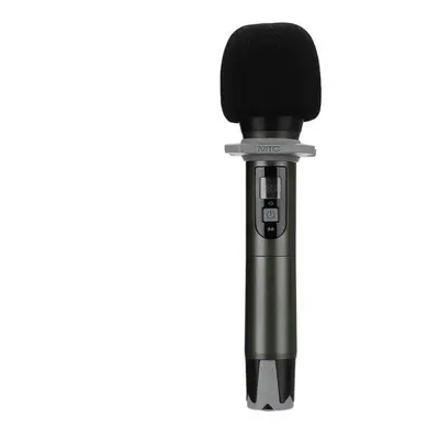 (Black) USB FM Karaoke Handheld Microphone KTV Professional Player PC Mic Speaker