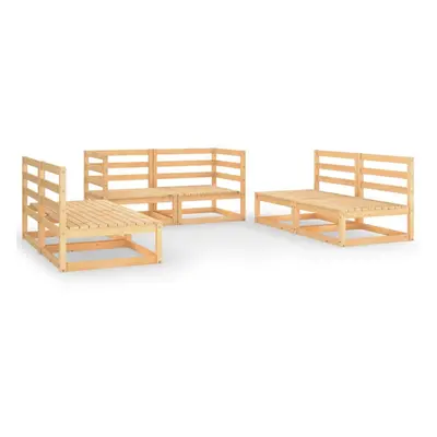 vidaXL Garden Lounge Set Outdoor Furniture Set Wooden Piece Solid Wood Pine