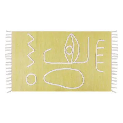 Outdoor Area Rug x cm Yellow YAVU