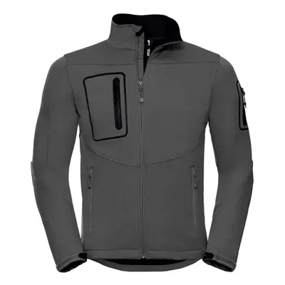 (M, Titanium) Russell Mens Sports Soft Shell Jacket