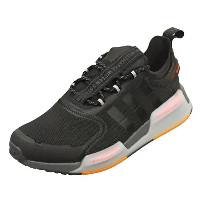 (8) adidas Nmd V3 Mens Fashion Trainers in Black Orange