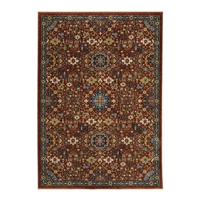 Oriental Weavers A006R1060092ST Aberdeen 006R1 Rectangle Traditional Rug, Red - x ft.