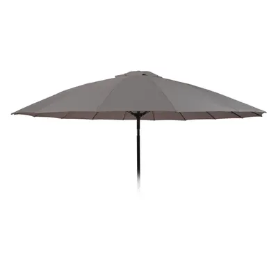 (Taupe) 270cm Diameter Large Parasol Umbrella & Tilt Pole