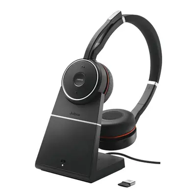 Jabra Evolve UC Stereo Binaural Head-band Black, Red headset