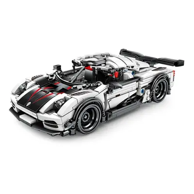 728PCS DIY Assembly Super Racing Car Building Blocks Sports Racer Pull Back Vehicle Supercar Chi