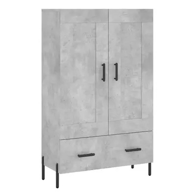 (concrete grey) vidaXL Highboard Sideboard Cupboard Side Cabinet Brown Oak Engineered Wood