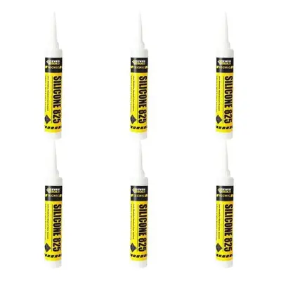 Everbuild Low Modulus Neutral Cure Sealant White - 380ml 825WE (Pack of 6)