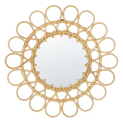 Wall Mirror BABAI Rattan Natural