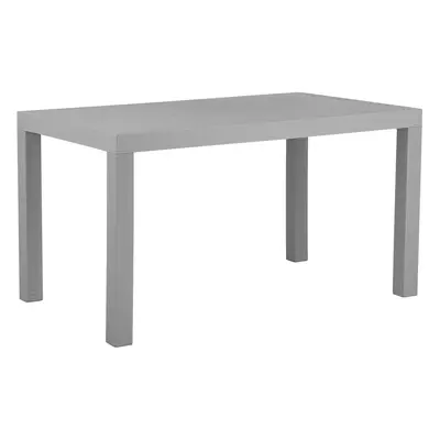 Garden Table Synthetic Material Light Grey FOSSANO