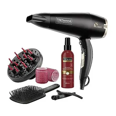 TRESemme Keratin Smooth 2200W Volume Shine Hair Dryer Gift Set, Diffuser Dryer, paddle brush, ha