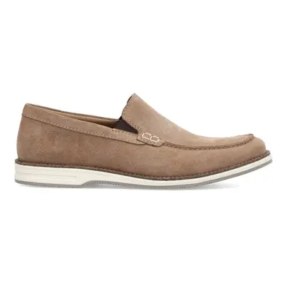 (9 (Adults')) | Light Brown | Mens Smart Moccasin Shoes