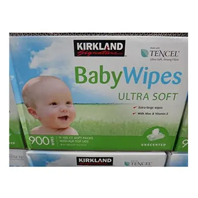 Kirkland Baby Wipes Unscented 900ct by Kirkland Signature