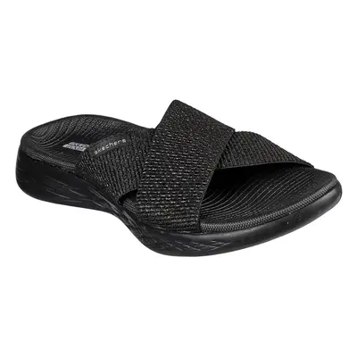 (5 UK, Black) Skechers Womens/Ladies On-The-Go Glistening Sandal