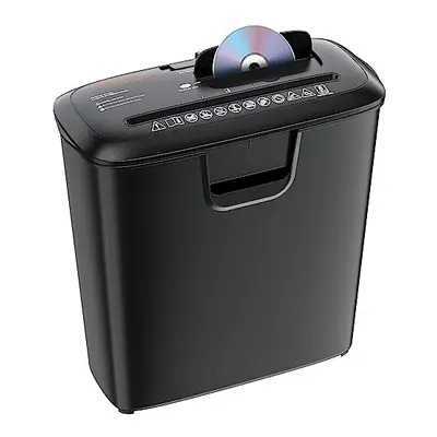 Bonsaii Paper Shredder for Home Use, 8-Sheet StripCut Home Office Shredder, CD/Credit Card Shred