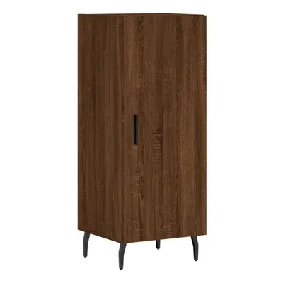 (brown oak) vidaXL Sideboard Storage Cabinet Side Cabinet Cupboard White Engineered Wood