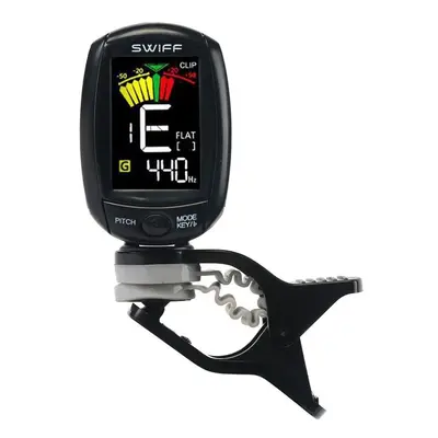 Rotatable Clip-on Tuner LCD Colorful Display Supports Vibration & Microphone Tuning for Chromati