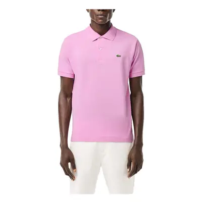 (Baby Pink, XL) Lacoste Mens Polo Shirts Collared Classic Fit Top