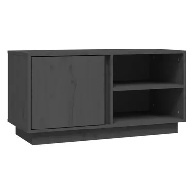 (grey) vidaXL Solid Wood Pine TV Cabinet Indoor TV Console Media Unit Multi Colours