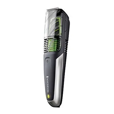 Remington Vacuum Beard and Stubble Trimmer - Titanium Blades, Lithium Power, Vacuum Chamber, Det