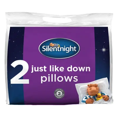 2pc Silentnight Just Like Down Pillows