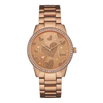 Guess W0699L3 Heart Love Rose Gold Ladies Watch