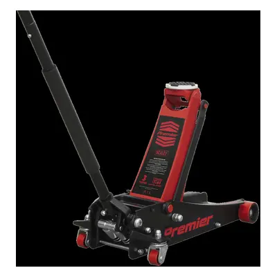 Trolley Jack Tonne Low Profile Rocket Lift Red