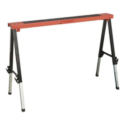 Fold Down Trestle with Adjustable Legs - 150kg Capacity - 630mm to 910mm Height