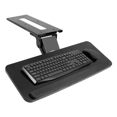 VIVO Adjustable Computer Keyboard & Mouse Platform Tray Ergonomic Under Table Desk Mount Drawer 