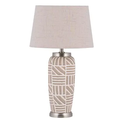 Table Lamp TRAISEN Ceramic Beige