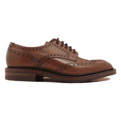 (12 (Adults')) Chester | Mahogany Leather | Mens Derby Shoes