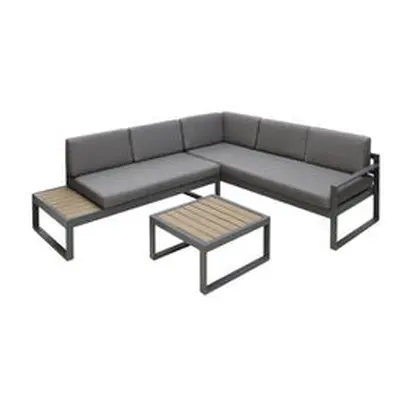 Positano seat outdoor aluminium sofa set with coffee table