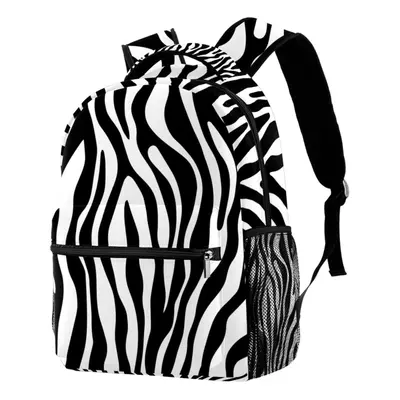 Lightweight Laptop Daypack Funny Zebra Skin Print Backpack College Schoolbag Travel Casual Rucks