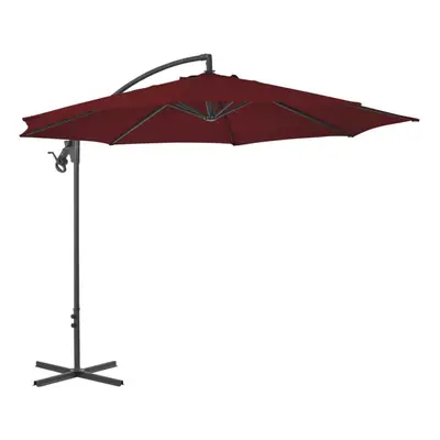 Cantilever Umbrella with Steel Pole cm Bordeaux Red