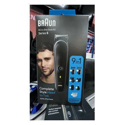 BRAUN 9-in-1 MGK5411 Wet & Dry All-in-one Trimmer Kit - Black & Blue