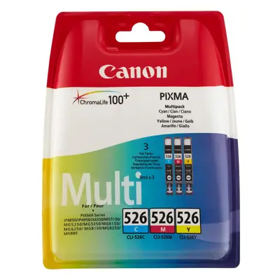 Canon CLI-526 Ink Cartridge - Cyan/Magenta/Yellow (Multi-Pack)